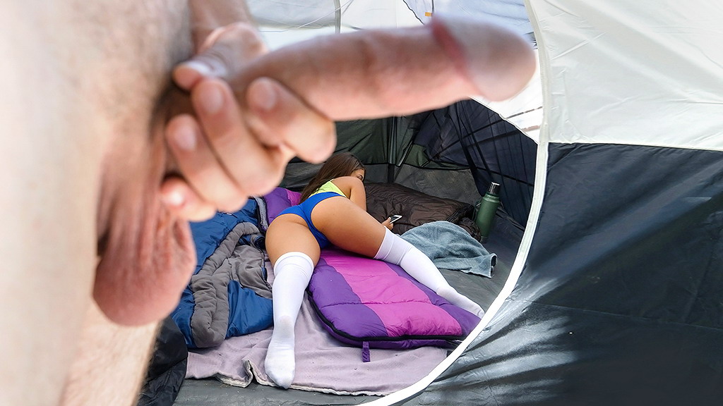 Sex In Tent Porn - Fucking my friend's sexy girlfriend behind my