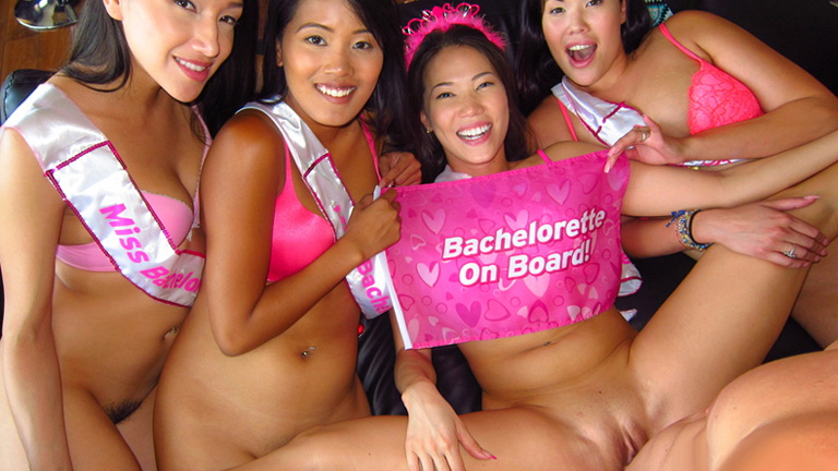 Sexy Asian Bitches - Asian bachelorette fucked by the stripper at her
